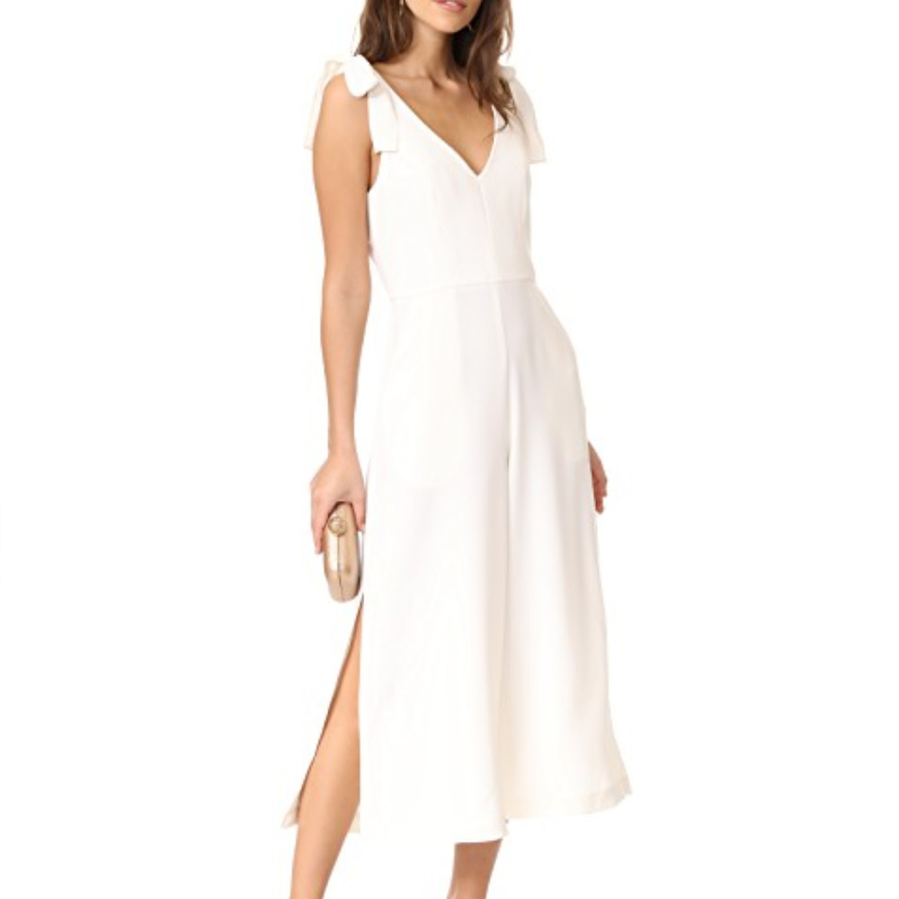 Amanda Uprichard Iris Jumpsuit - Ivory - NWT!